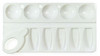 Палитра для смешивания красок Silwerhof 670211 Пластилиновая кол-ция прямоугольная пластик цв.белый