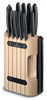 Набор ножей кухон. Victorinox Swiss Classic (6.7153.11) компл.:11шт с подставкой черный подар.коробк