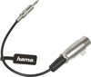 Кабель аудио HAMA H-41908, Jack 3.5 (m) - XLR (f) , 0.1м, серебристый