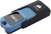 Флешка USB CORSAIR Voyager Slider X2 256Гб, USB3.0, черный и голубой [cmfsl3x2-256gb]