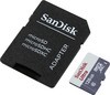 Карта памяти microSDXC UHS-I SANDISK Ultra 80 128 ГБ, 80 МБ/с, Class 10, SDSQUNS-128G-GN6TA, 1 шт., переходник SD
