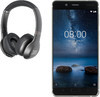 Смартфон NOKIA 8 Dual sim + наушники JBL V310BT, серебристый