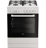 Газовая плита BEKO FFSS62000W, электрическая духовка, белый
