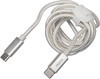 Кабель DEPPA USB Type-C (m) - USB Type-C (m), 1.2м, серебристый [72246]