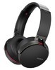 Наушники SONY MDR-XB950B1, накладные, черный, беспроводные bluetooth