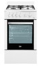 Газовая плита BEKO FFSS52000W, электрическая духовка, белый