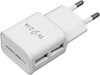 Сетевое зарядное устройство REDLINE NT-2A, 2xUSB, 2.1A, белый