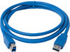 Кабель USB3.0 USB 3.0 A(m) - USB 3.0 B (m), 1.5м, синий Noname