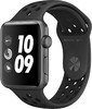 Смарт-часы APPLE Watch Series 3 Nike+, 42мм, темно-серый / черный [mql42ru/a]