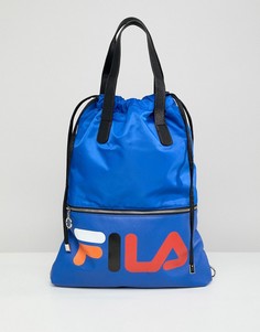 Синяя сумка-шоппер со съемным ремешком Fila Crow - Синий