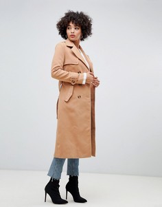 Тренч верблюжьего цвета Missguided - Коричневый