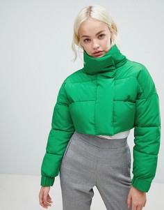 Укороченная дутая куртка ASOS DESIGN - Зеленый