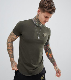 Футболка хаки с логотипом SikSilk эксклюзивно для ASOS - Зеленый