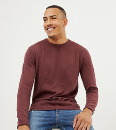 Вязаный джемпер винного цвета Jacamo Tall - Фиолетовый