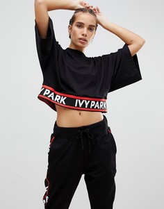 Трикотажная укороченная футболка Ivy Park - Черный