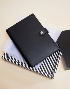 Черный кожаный блокнот Kikki.K A5 - Мульти