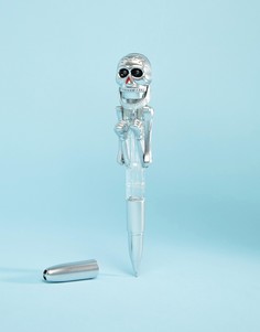 Серебристая ручка со скелетом-боксером Typo - Мульти