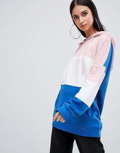 Худи колор блок Missguided - Серый