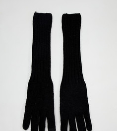 Длинные черные перчатки для сенсорных гаджетов My Accessories - Черный