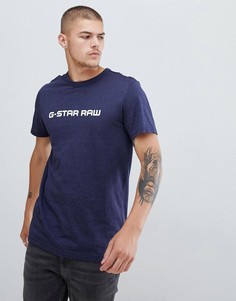 Синяя футболка с логотипом G-Star Raw Sartho - Синий