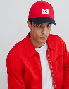 Красная бейсболка колор блок ASOS DESIGN - Мульти