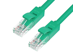 Сетевой кабель Greenconnect UTP 24AWG cat.5e RJ45 T568B 0.8m Green GCR-LNC05-0.8m