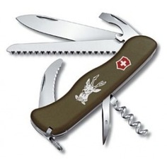 Швейцарский нож victorinox hunter od 0.8873.4 111 мм, 12 функций, зеленый