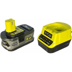 Аккумулятор ryobi one+ rc18120-150 (18 в; 5.0 а*ч; li-ion) + зарядное устройство rc18120