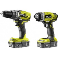 Набор инструмента ryobi r18ddid-220s 5133003577