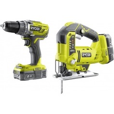 Набор инструмента ryobi r18ddjs-220s 5133003575