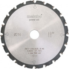 Пильный диск (216x1.8х30 мм, 20 wz) metabo 628230000