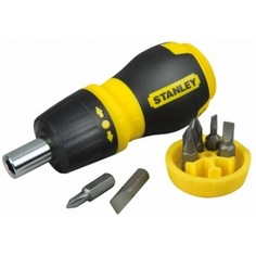 Реверсивная отвертка stubby multibit stanley 0-66-358