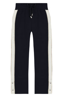 Хлопковые брюки с лампасами Ermanno Scervino
