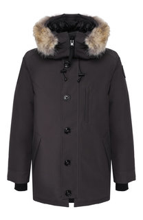 Пуховая куртка Chateau на молнии с меховой отделкой капюшона Canada Goose