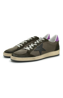Комбинированные кеды Ball Star на шнуровке Golden Goose Deluxe Brand