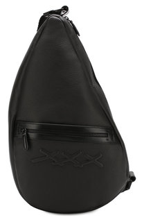 Кожаный рюкзак на одно плечо Zegna Couture