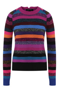 Кашемировый пуловер в контрастную полоску Marc Jacobs