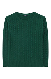 Шерстяной пуловер фактурной вязки Il Gufo