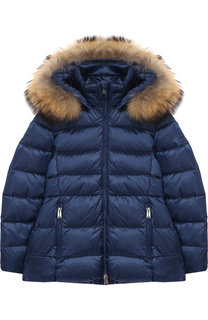 Стеганая куртка на молнии с капюшоном Add