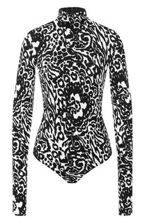 Боди из вискозы с принтом Versace