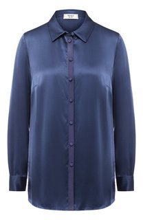 Однотонная шелковая блуза Weill