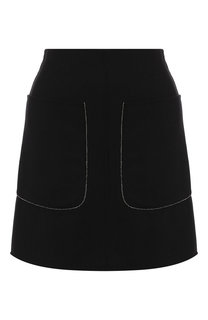 Мини-юбка из смеси шерсти и кашемира No. 21
