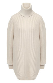 Удлиненный шерстяной пуловер свободного кроя Maison Margiela