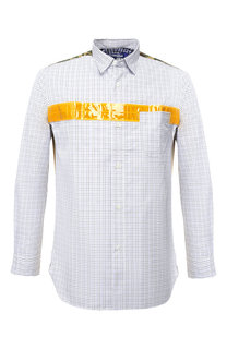 Хлопковая рубашка с декоративной отделкой Junya Watanabe