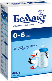 Молочная смесь Беллакт Беллакт 0-6 (с рождения до 6 месяцев) 400 г, 1шт.