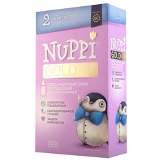 Молочные смеси Nuppi Nuppi Gold 2 в коробке (с 6 месяцев) 350 г, 1шт.