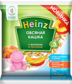 Каша Heinz Heinz Молочная овсяная с персиком (с 5 месяцев) 30 г, 1шт.