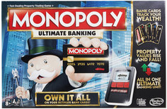 Настольная игра Monopoly Монополия с банковскими картами обновленная B6677121, 1шт.