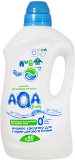 Жидкое средство для стирки детского белья AQA baby 15 л, 1шт.