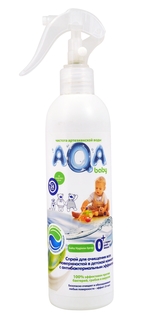 Антибактериальный спрей для очищения всех поверхностей в детской комнате AQA baby AQA baby 300 мл, 1шт.